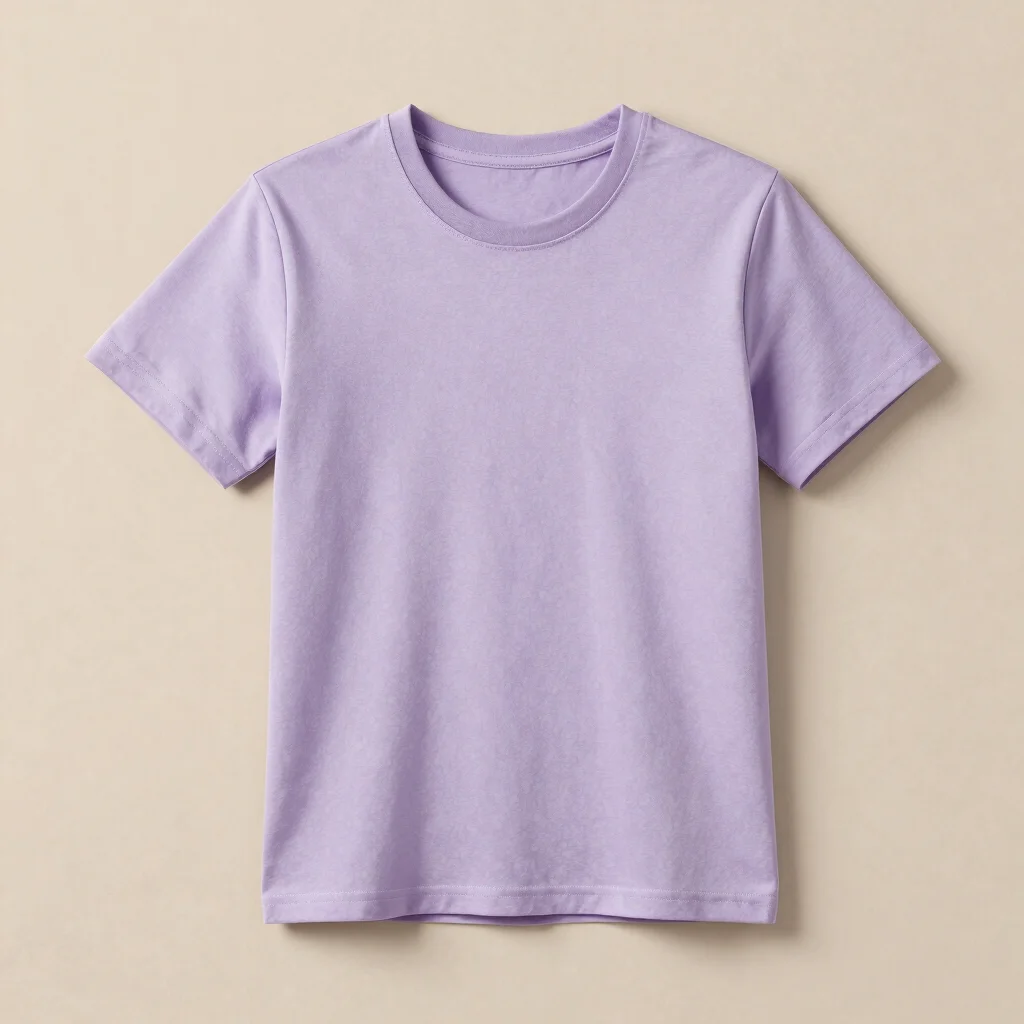Playera Minimal Logo Lavender